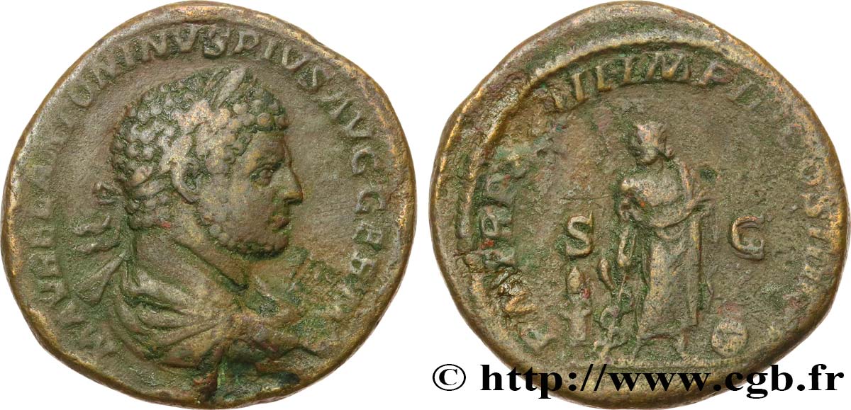 CARACALLA Sesterce TTB/TB+