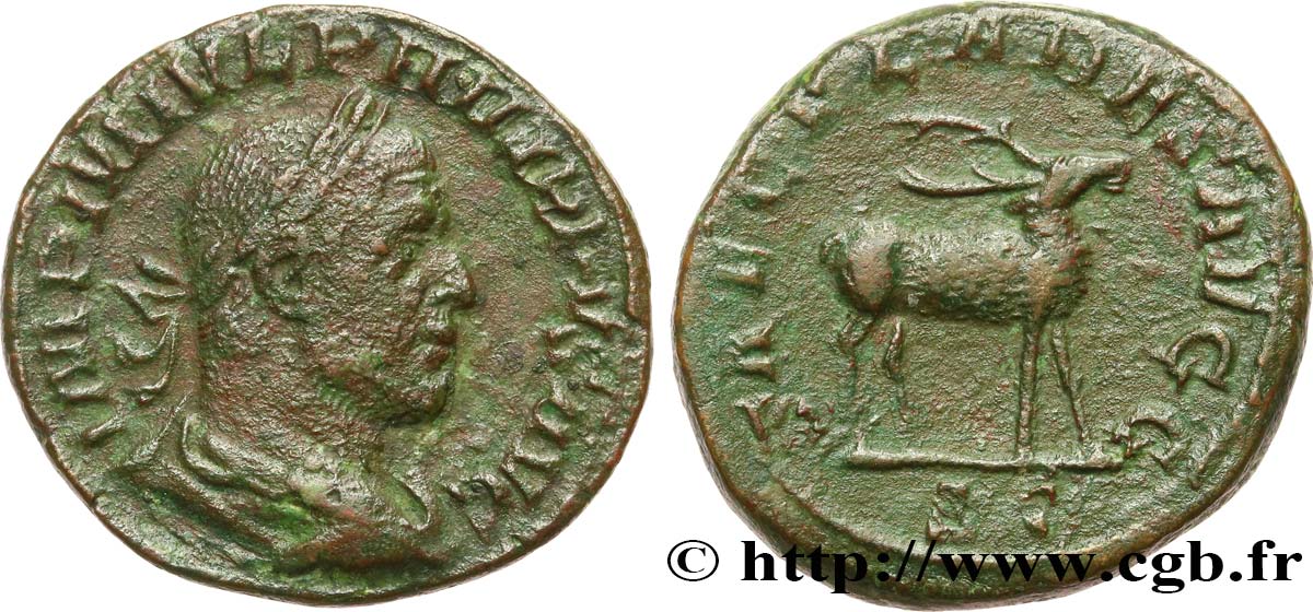 PHILIPPUS Sesterce VF/XF