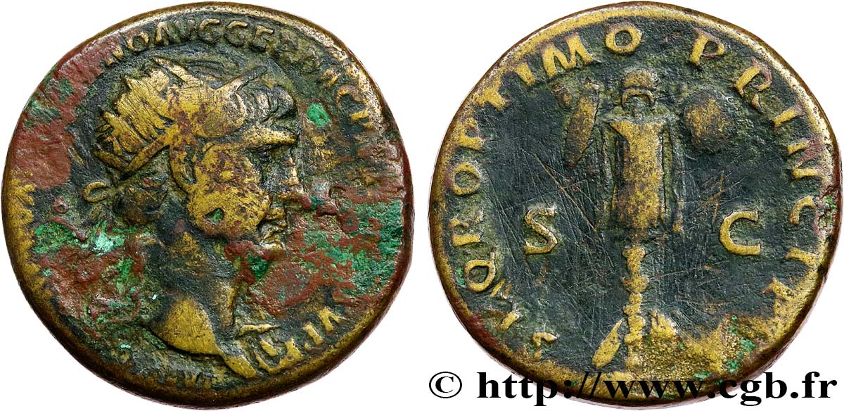 TRAJAN Dupondius TB+