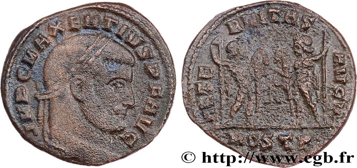 MAXENTIUS Follis ou nummus XF/VF