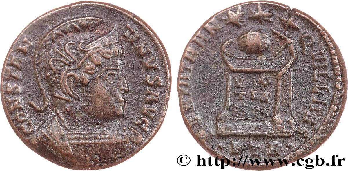 CONSTANTIN Ier LE GRAND Centenionalis ou nummus TTB+/TTB