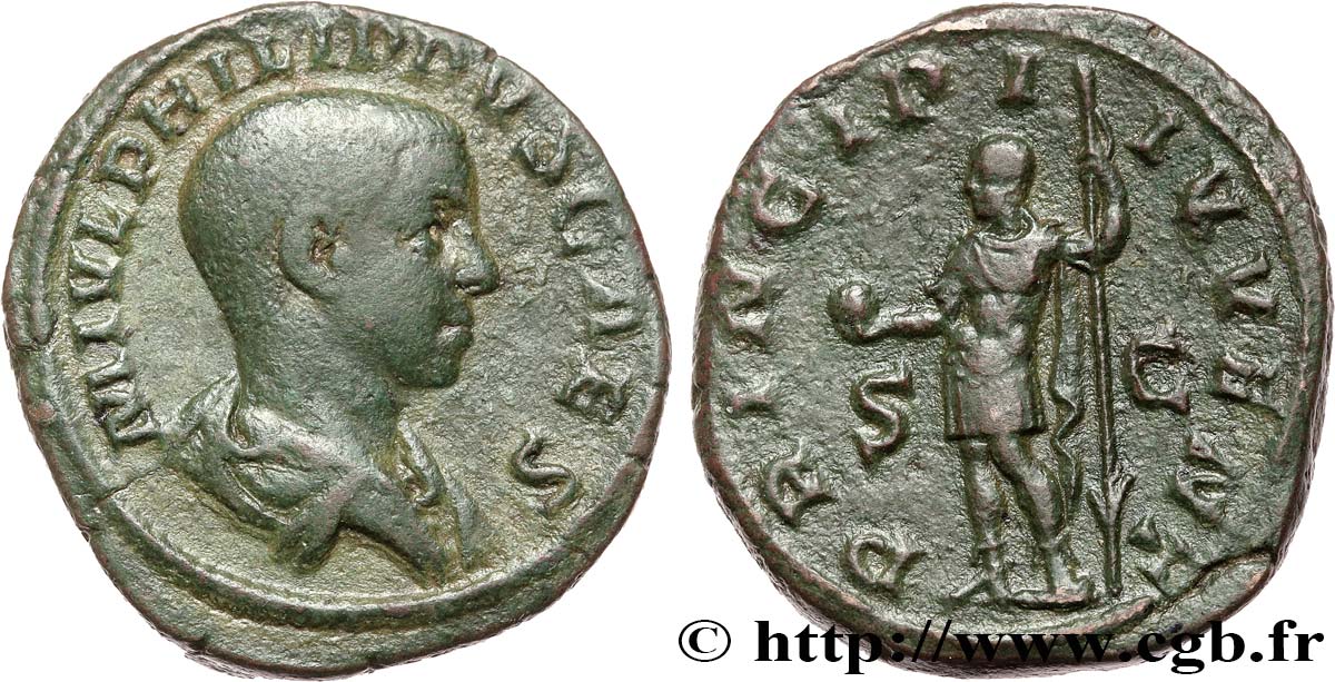 PHILIPPUS II Sesterce XF