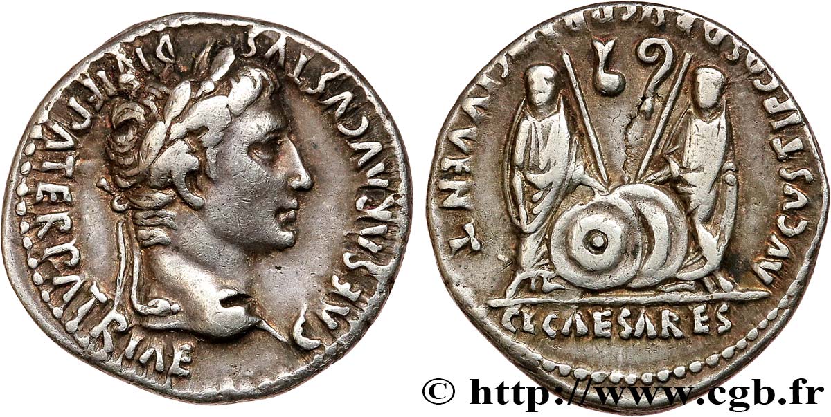 AUGUSTUS, CAIUS and LUCIUS Denier AU