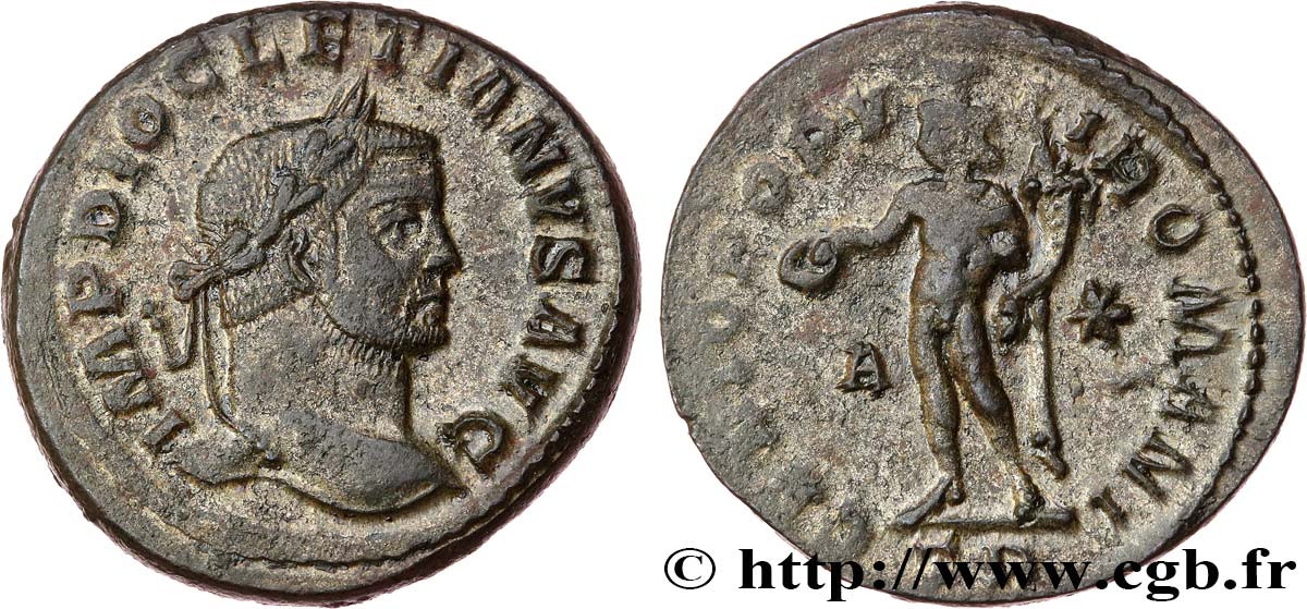 DIOCLETIAN Follis ou nummus AU