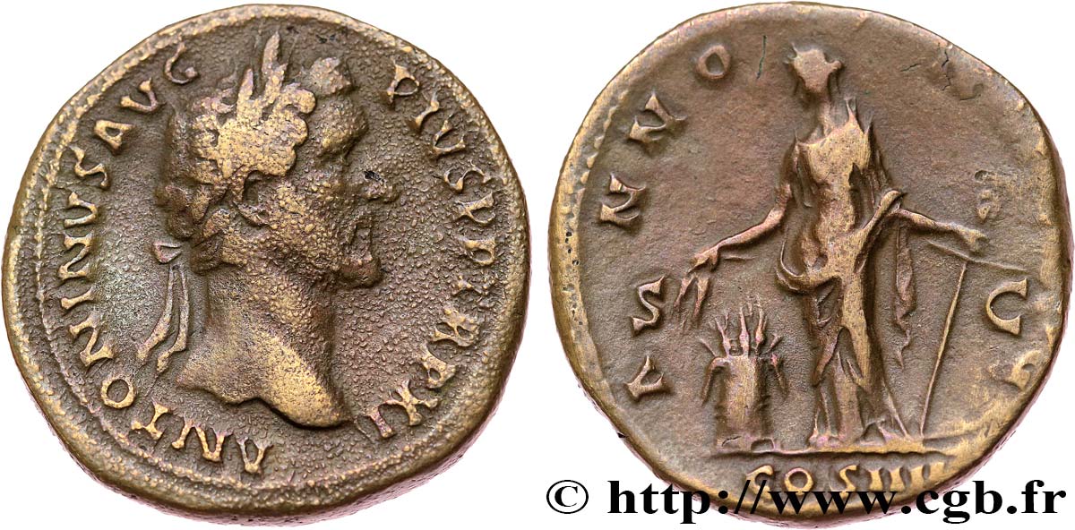 ANTONINUS PIUS Sesterce XF