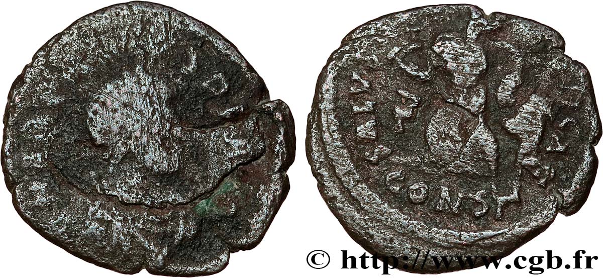 ARCADIUS Nummus, (PBQ, Æ 4) VF/VF