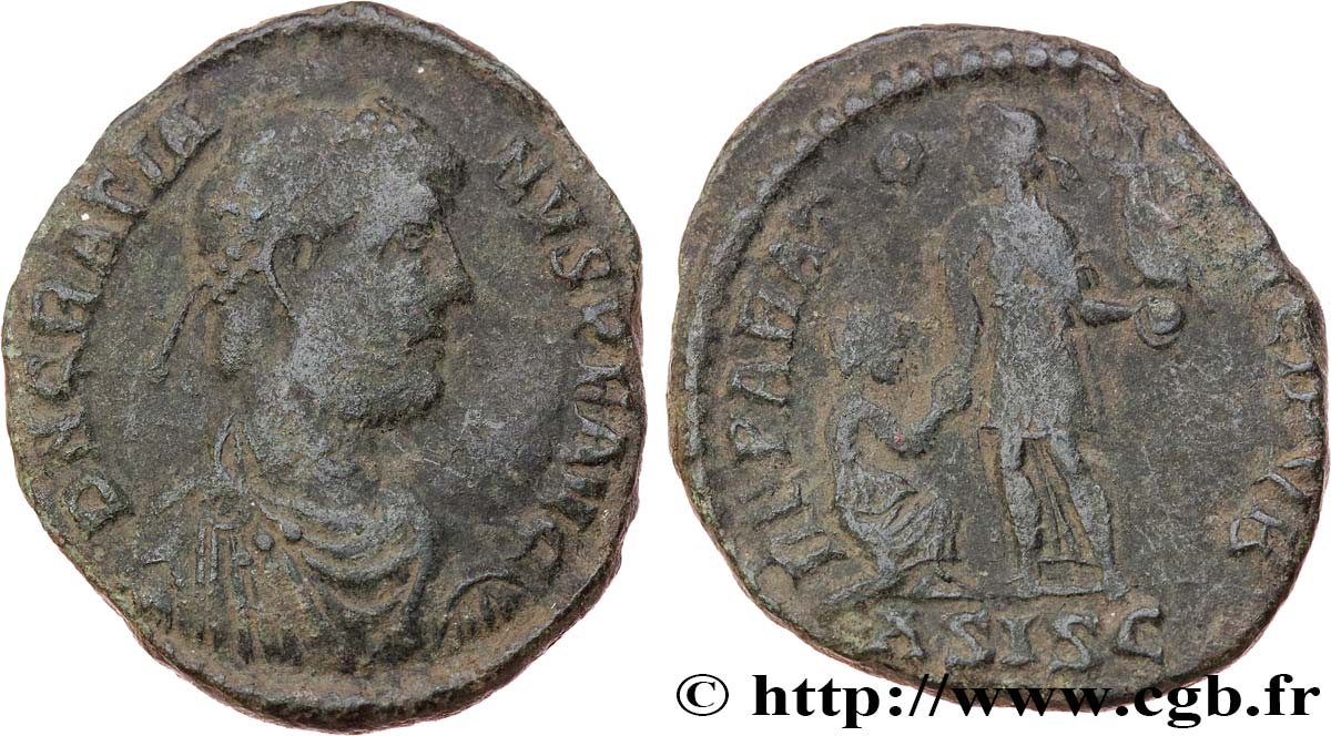 GRATIEN Maiorina pecunia, (MB, Æ 2) TTB