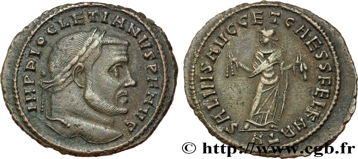 DIOCLECIANO Follis ou nummus MBC+