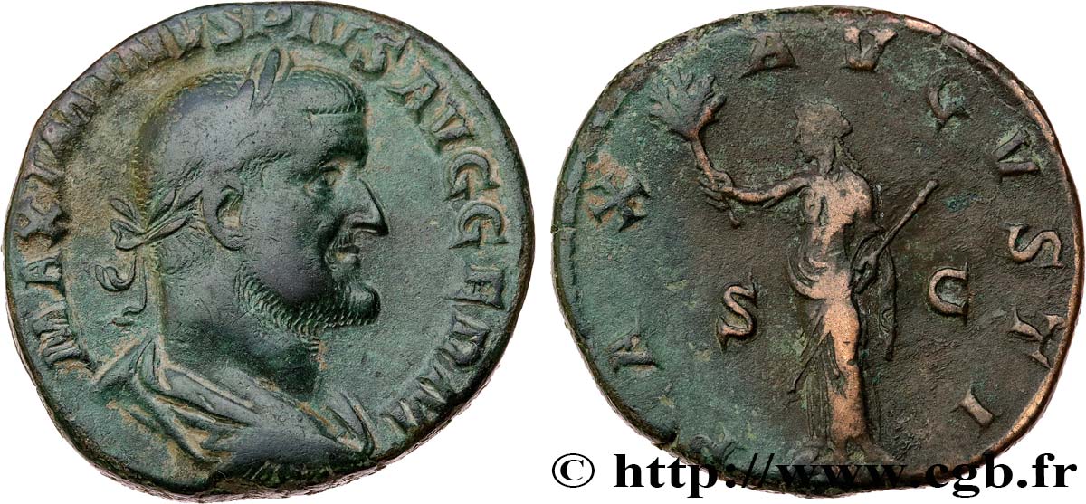 MAXIMIN Ier THRACE Sesterce TTB+/TTB