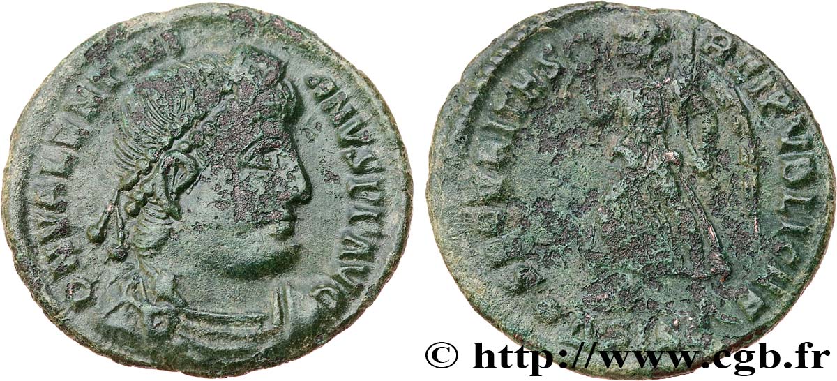 VALENTINIANO I Nummus, (PB, Æ 3) BB