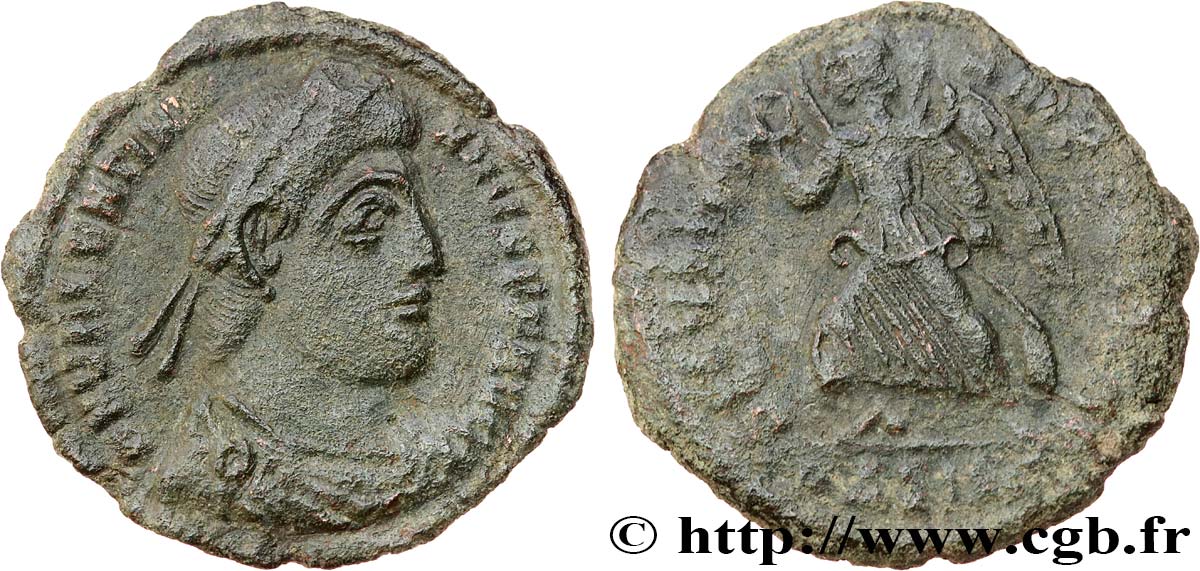 VALENTINIAN I Nummus, (PB, Æ 3) XF/VF