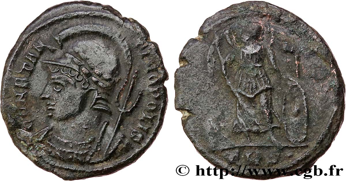 CONSTANTINOPOLIS Centenionalis ou nummus AU/VF