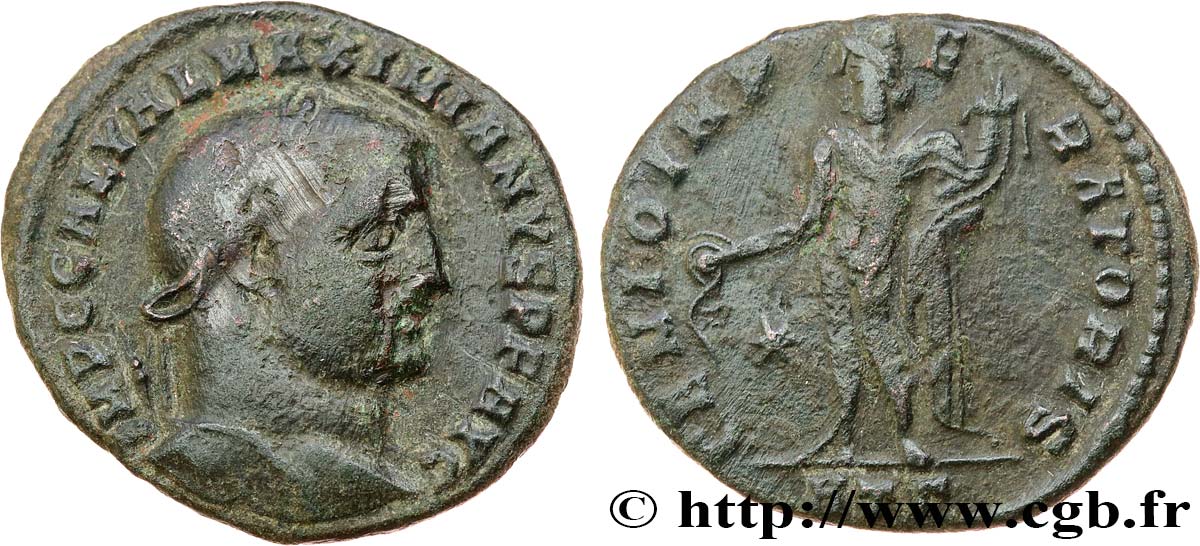 GALERIUS Follis ou nummus XF