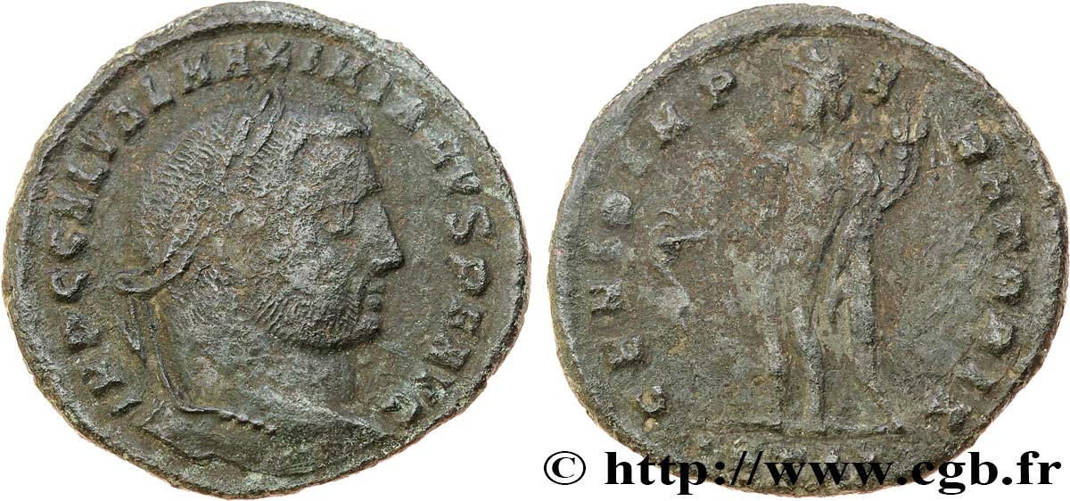 GALERIUS Follis ou nummus XF