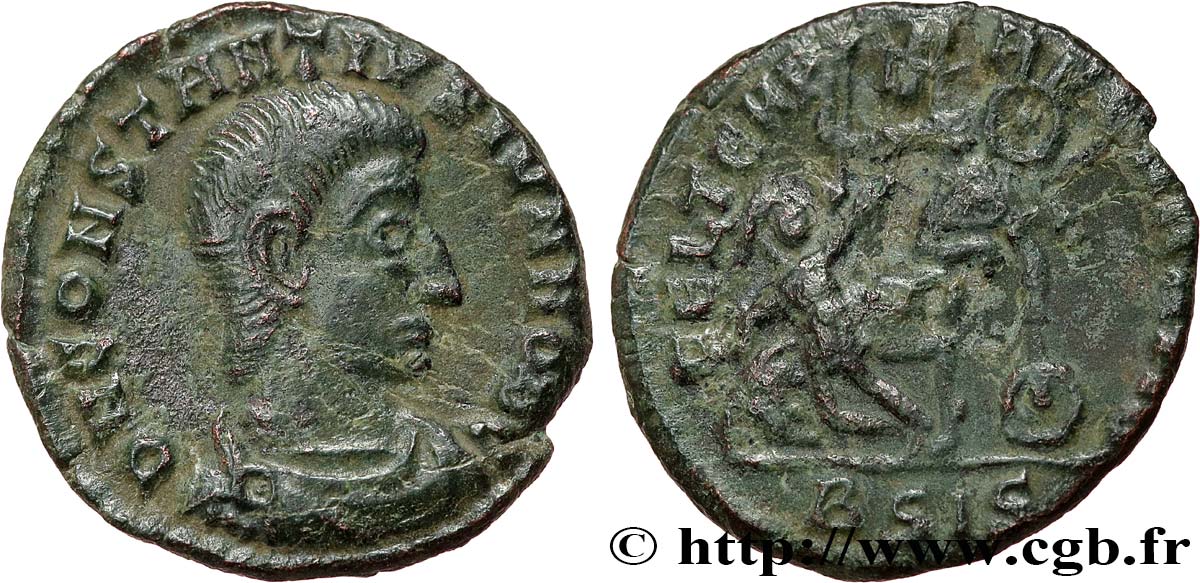 CONSTANTIUS GALLUS Maiorina réduite, (PB, Æ 3) XF