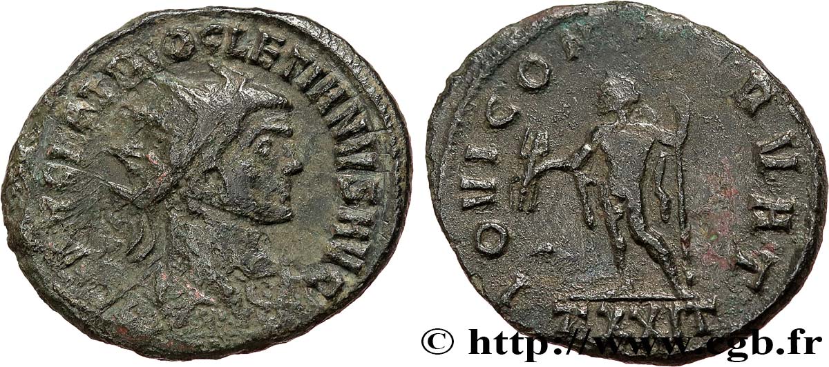 DIOCLEZIANO Aurelianus MB/q.BB