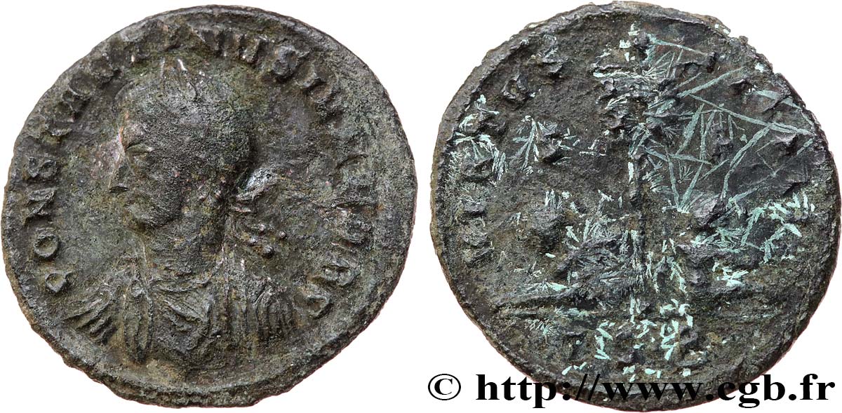 CONSTANTIN II Centenionalis ou nummus TB