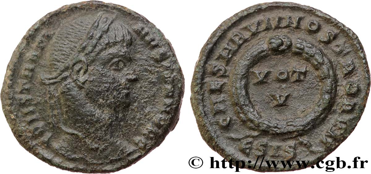 CONSTANTIN II Centenionalis ou nummus TB/TTB