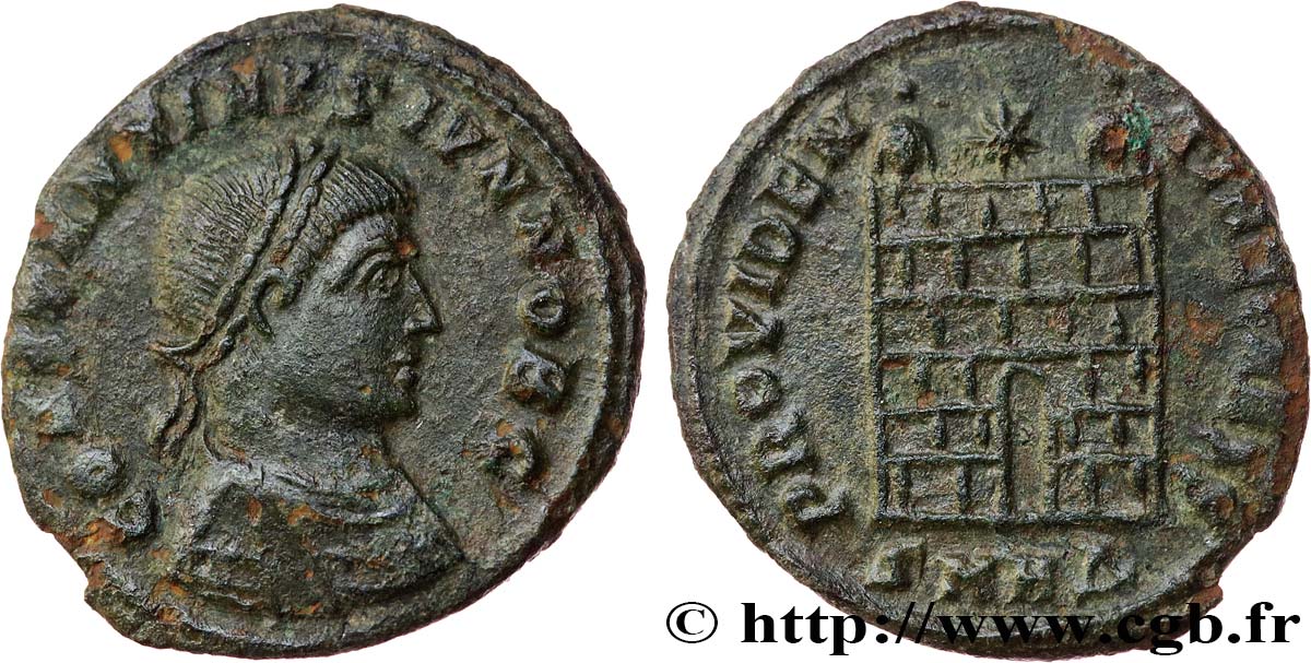 CONSTANTIN II Centenionalis ou nummus TTB+