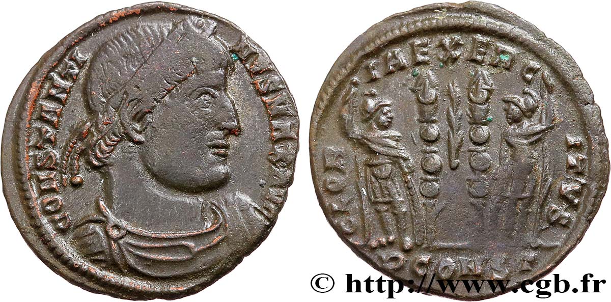 CONSTANTINO I EL MAGNO Centenionalis ou nummus MBC+