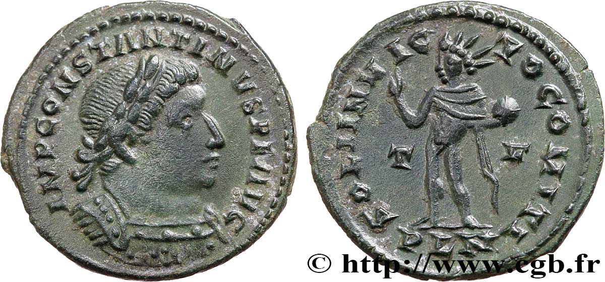 CONSTANTINE I THE GREAT Follis ou nummus AU/AU