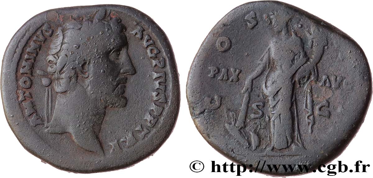 ANTONINUS PIUS Sesterce SS/fSS