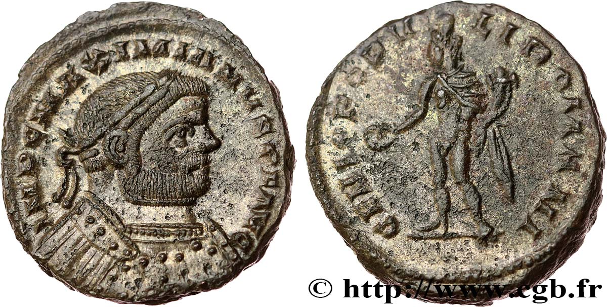 MAXIMIEN HERCULE Follis ou nummus TTB+