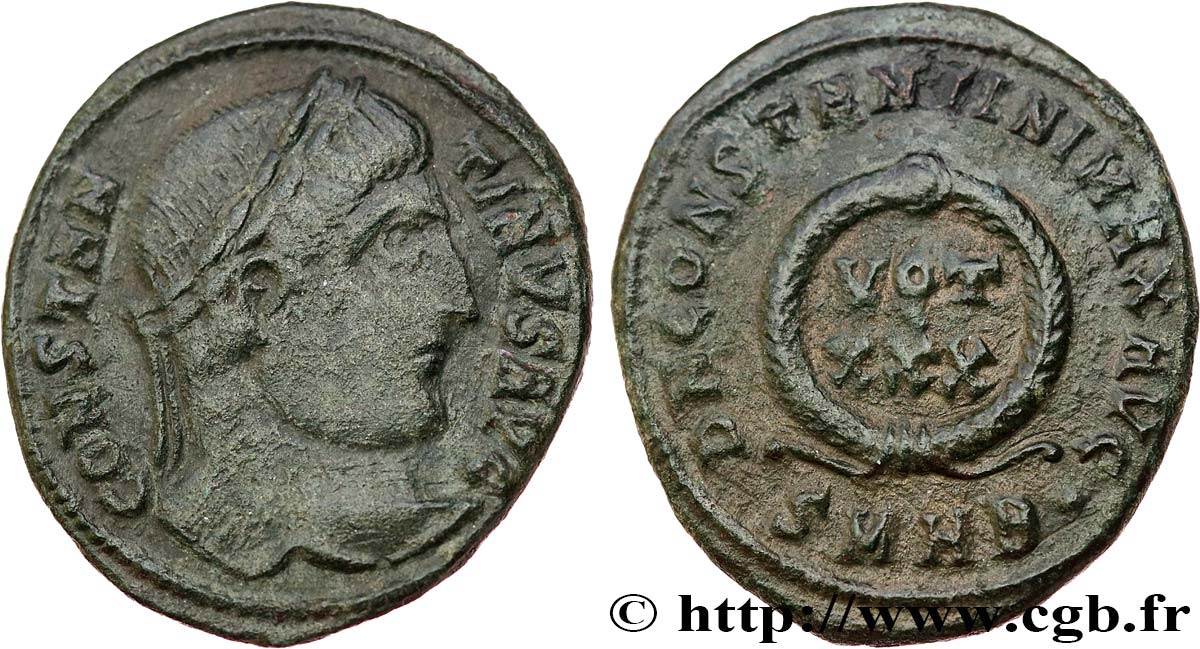 CONSTANTIN Ier LE GRAND Centenionalis ou nummus TTB+