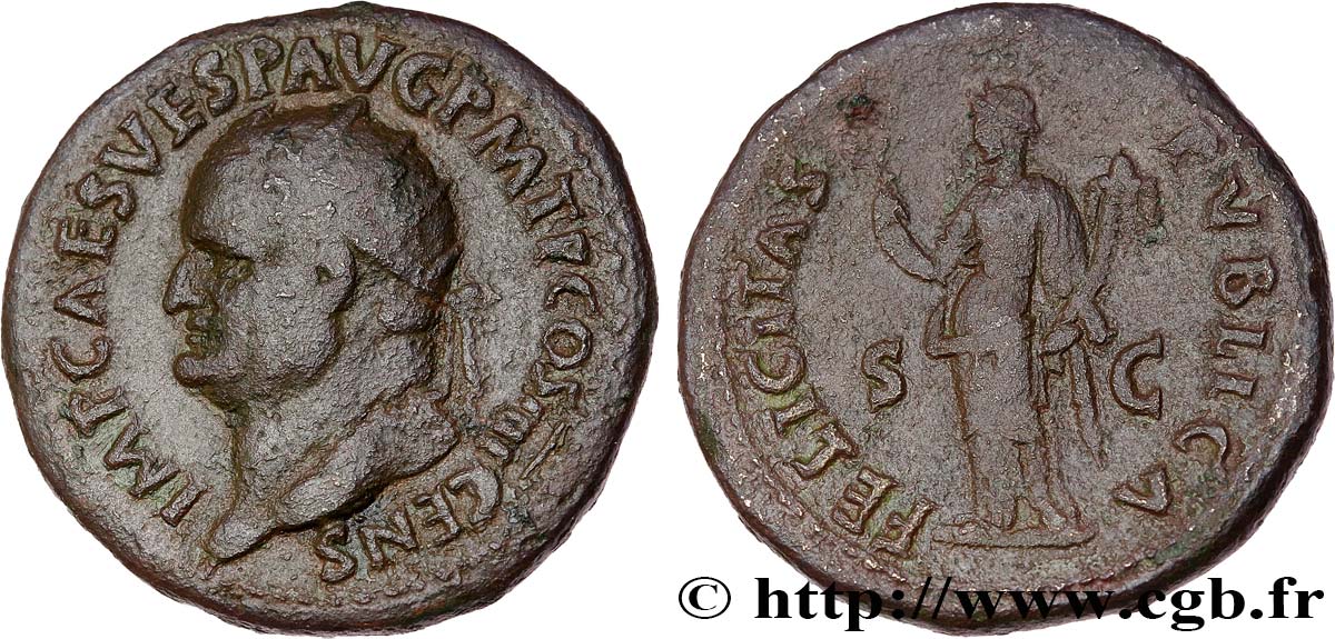 VESPASIEN Dupondius TTB