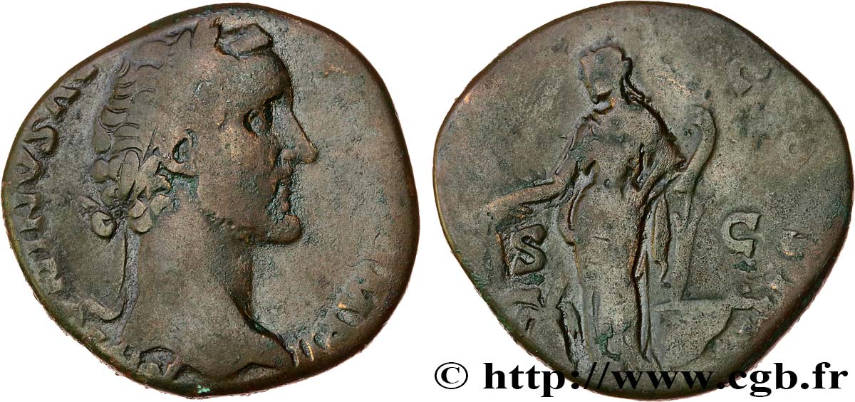 ANTONINUS PIUS Sesterce VF