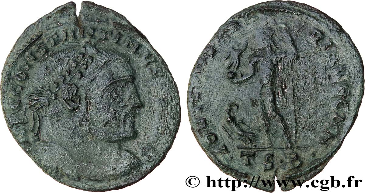 CONSTANTINO I EL MAGNO Follis ou nummus BC+