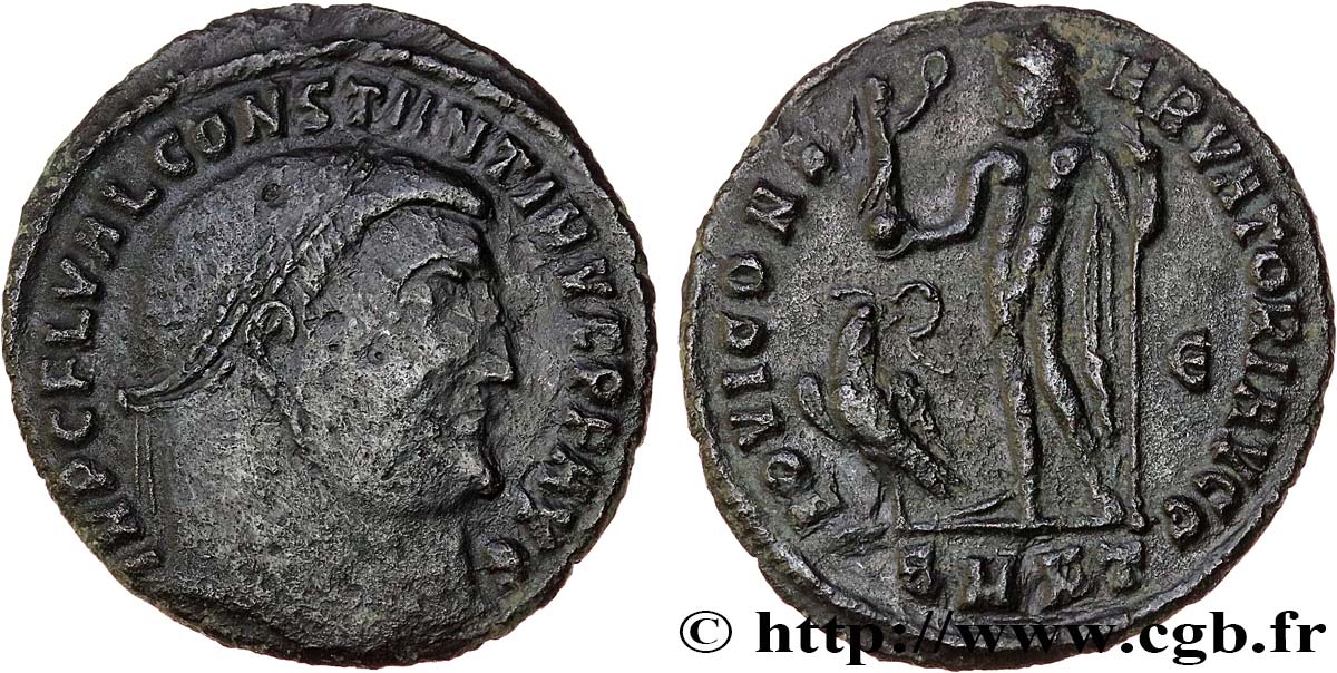CONSTANTINUS I DER GROßE Follis ou nummus fSS/SS