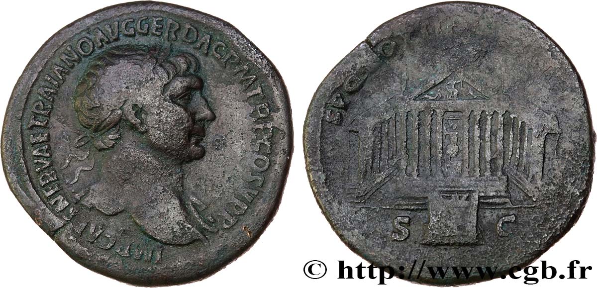 TRAJAN Sesterce TTB
