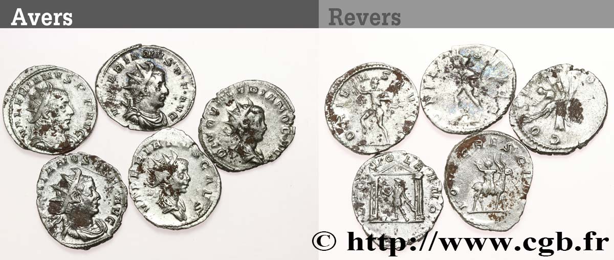 LOTS Lots de 5 monnaies lot