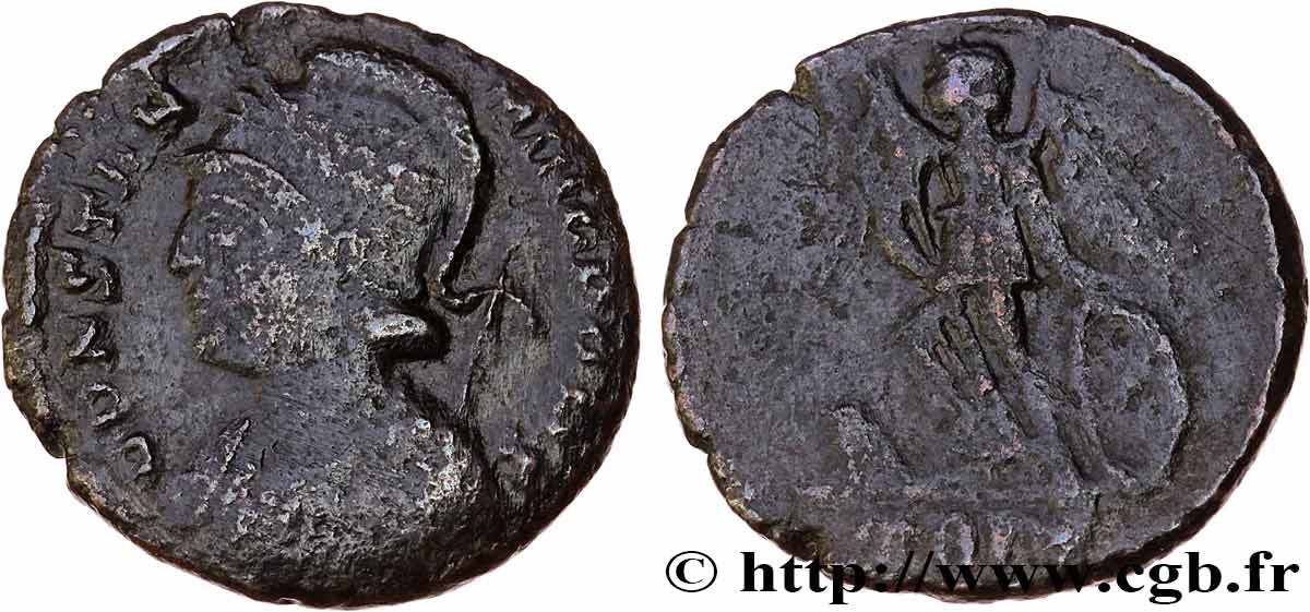 CONSTANTINOPLE Centenionalis ou nummus TB+