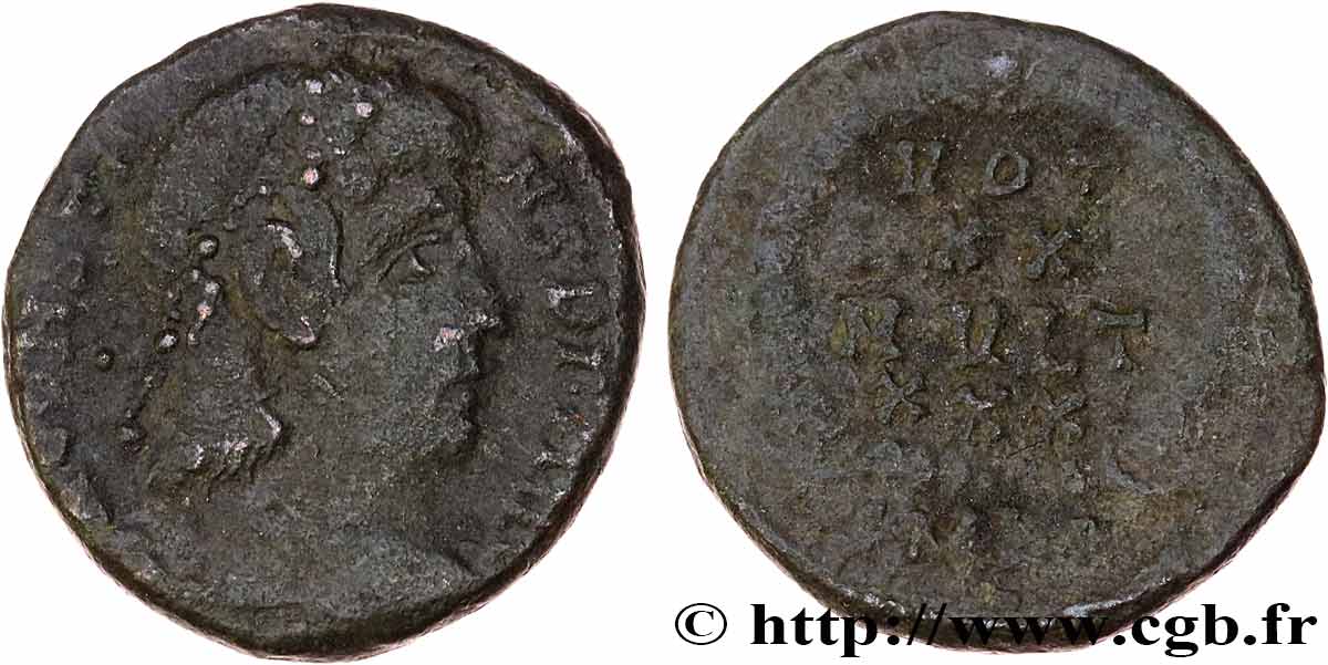 CONSTANCE II Centenionalis ou nummus TB+/TTB