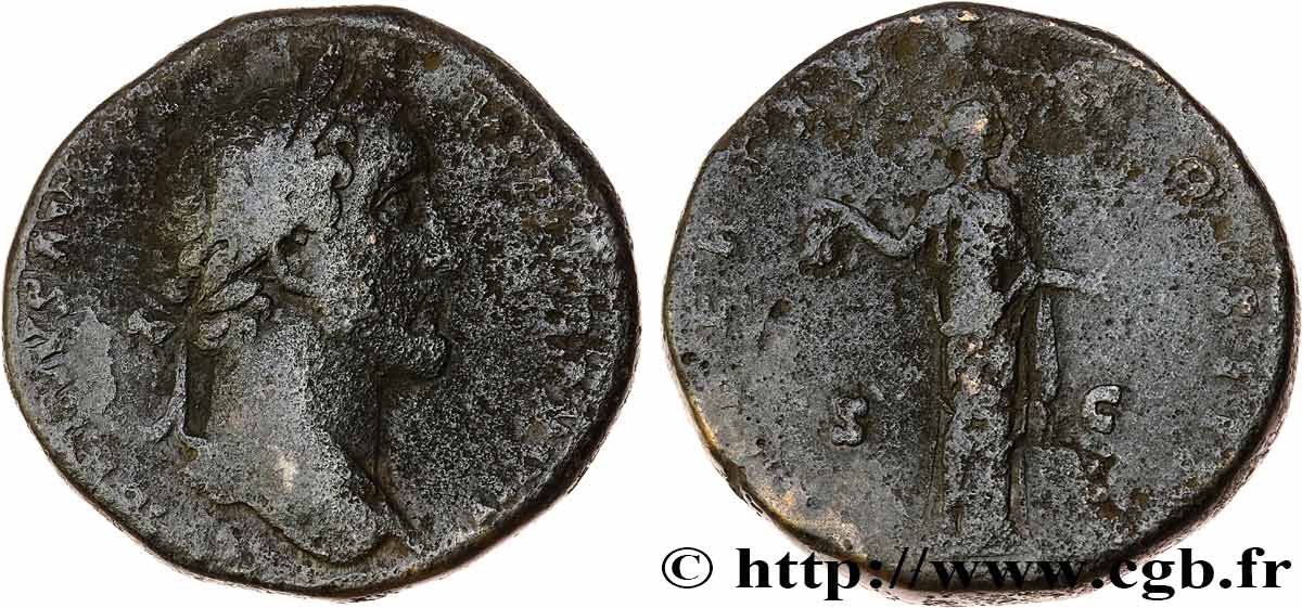 ANTONINUS PIUS Sesterce VF/F