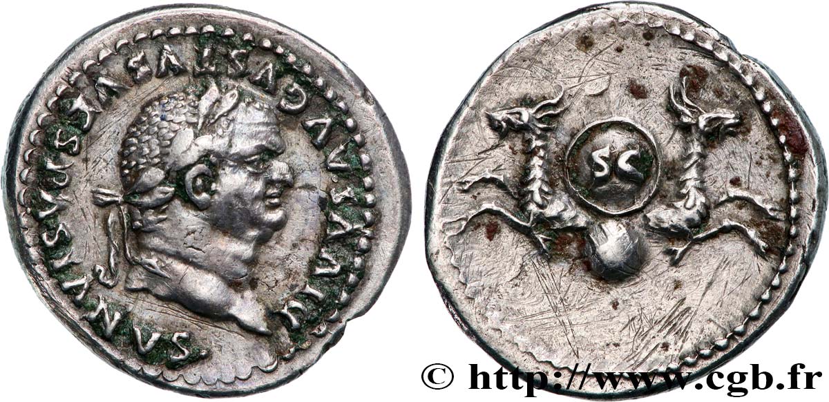 DIVUS VESPASIAN Denier AU