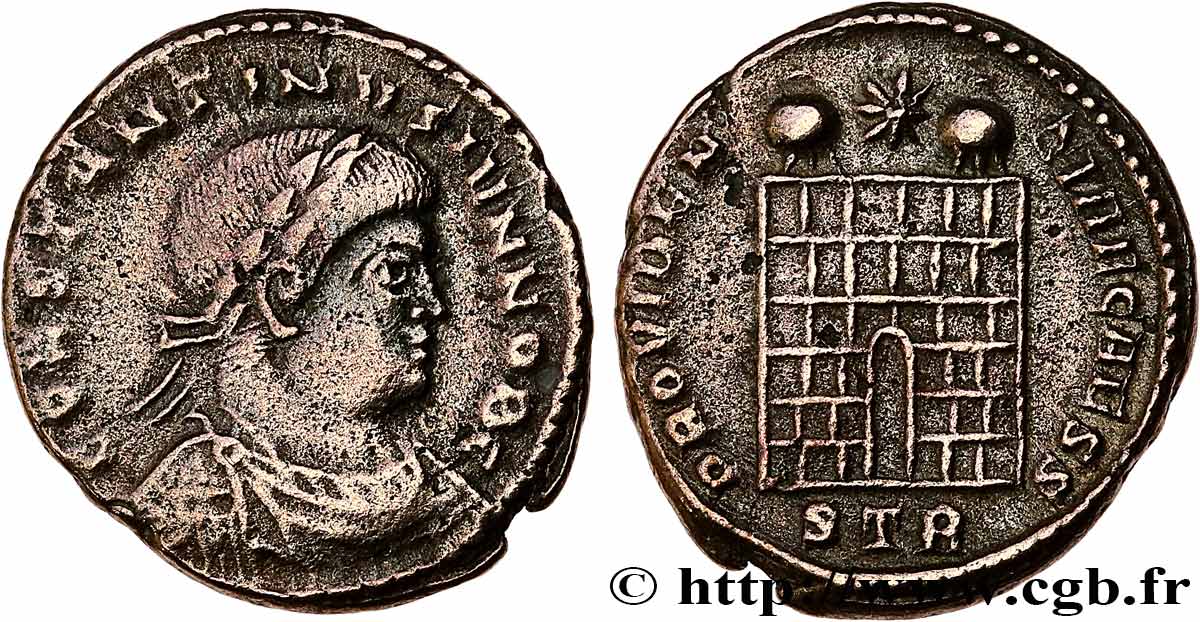 CONSTANTINE II Centenionalis ou nummus XF