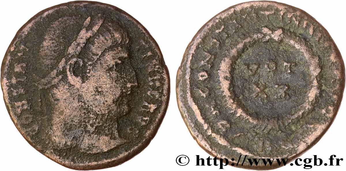 CONSTANTINE I THE GREAT Centenionalis ou nummus F/VF