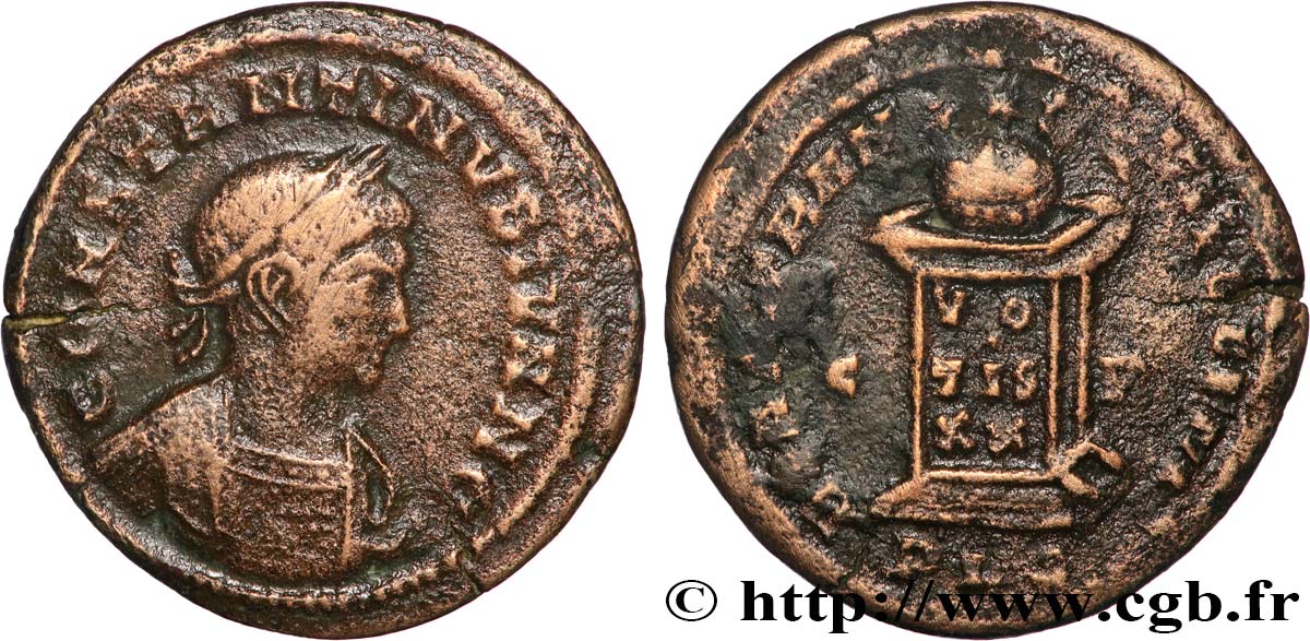 CONSTANTINE II Centenionalis ou nummus XF