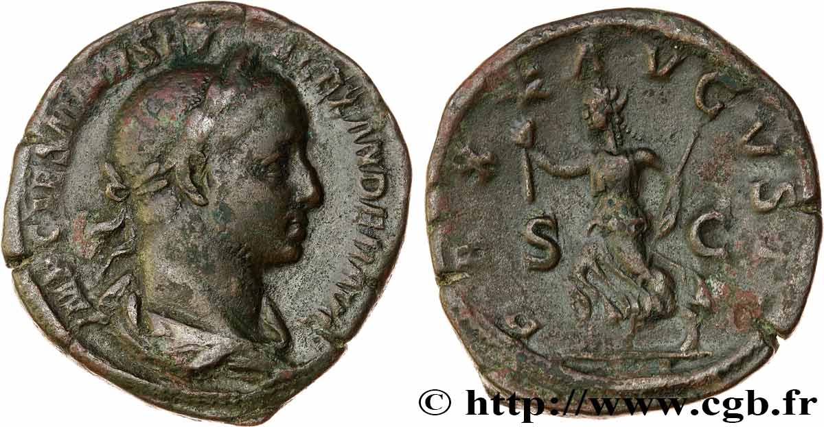 SEVERUS ALEXANDER  Sesterce VF