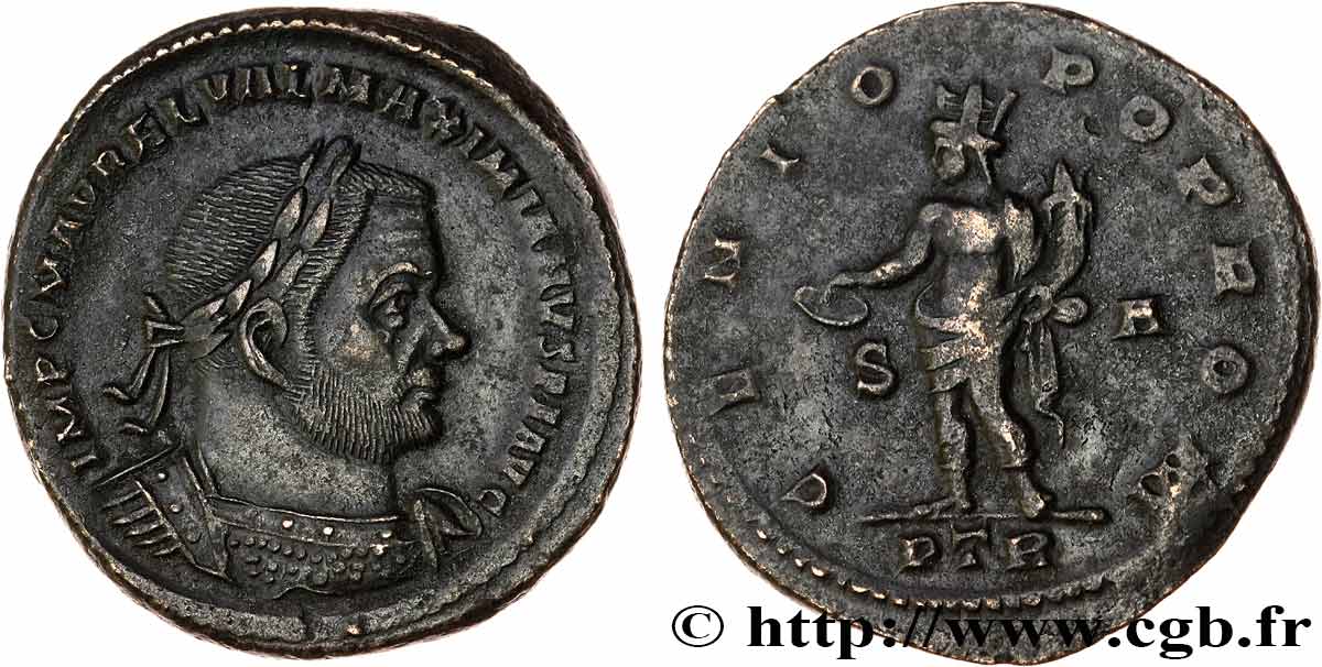 MAXIMIEN HERCULE Follis ou nummus SUP/TTB+