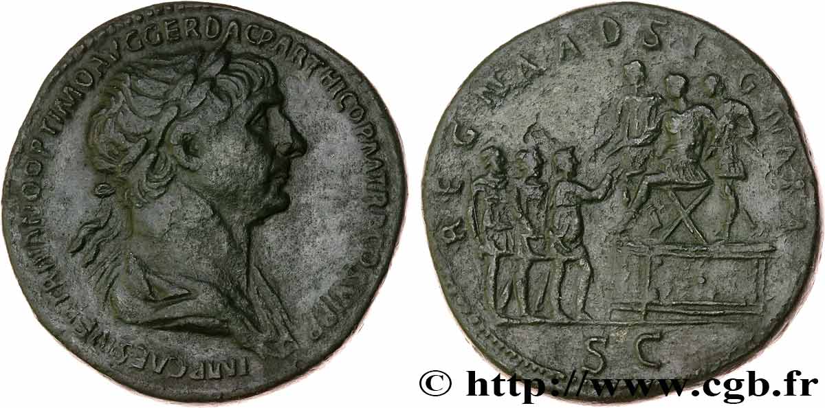 TRAJANUS Sesterce AU/XF