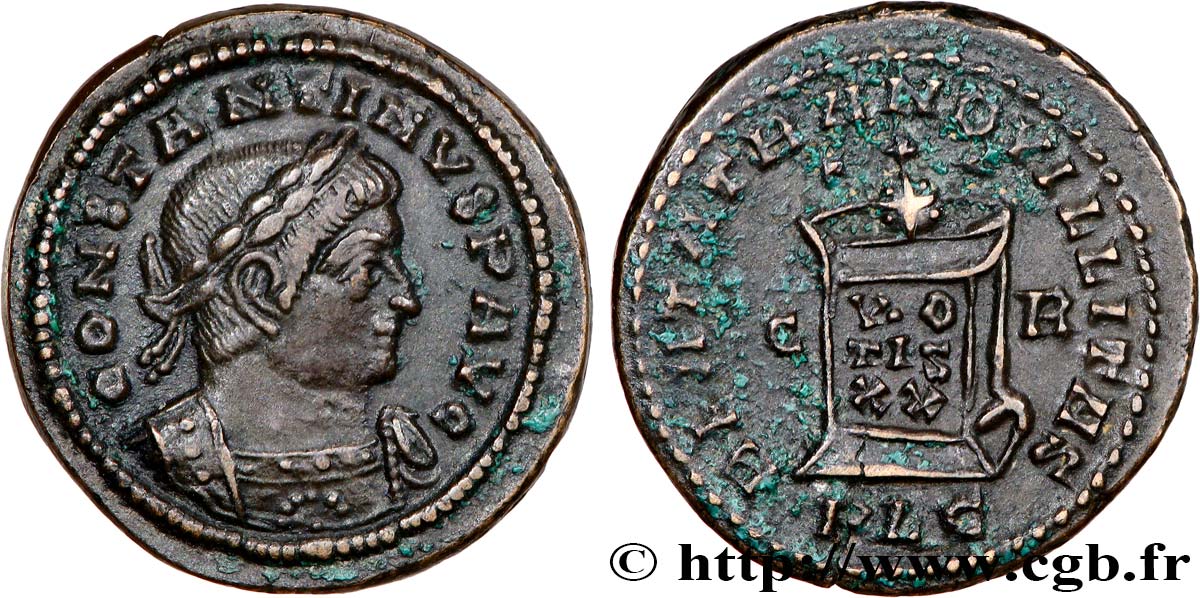 CONSTANTIN Ier LE GRAND Centenionalis ou nummus SUP/TTB+