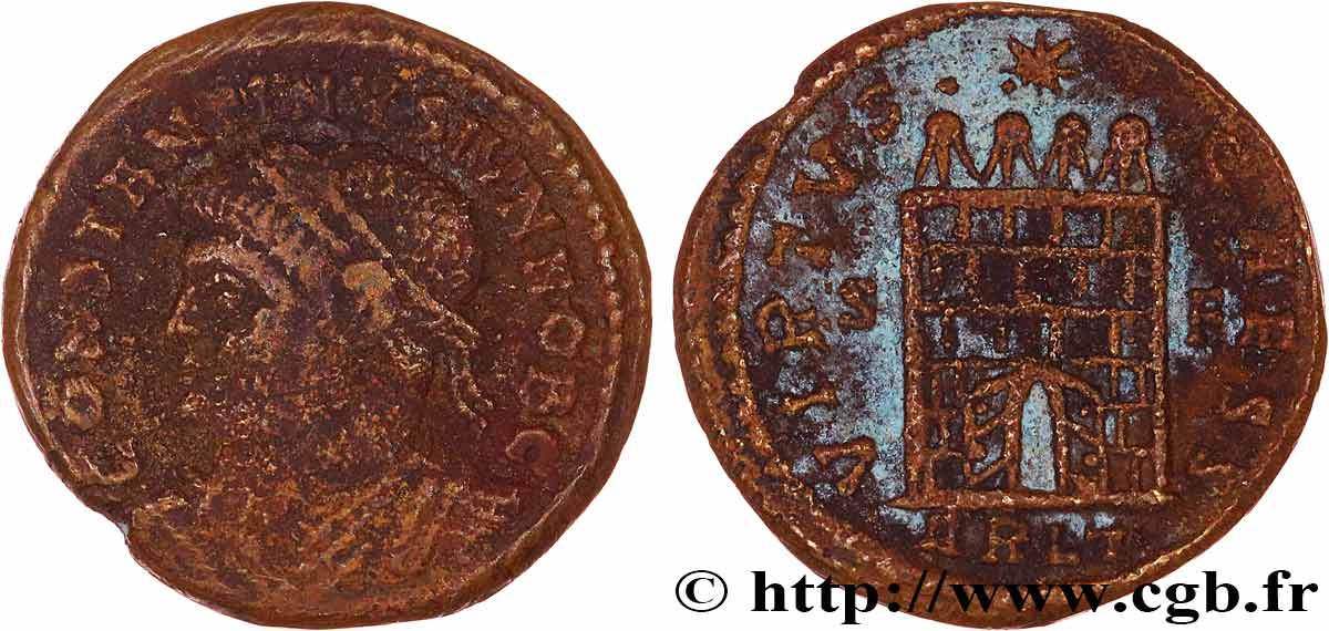 CONSTANTIN II Centenionalis ou nummus TB+/TTB