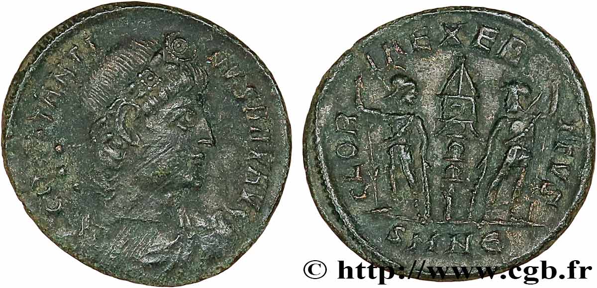 CONSTANTINE I THE GREAT Centenionalis ou nummus XF