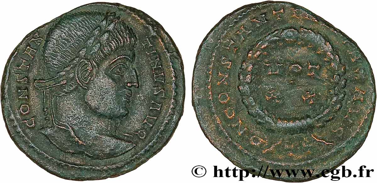 CONSTANTINE I THE GREAT Centenionalis ou nummus AU/XF