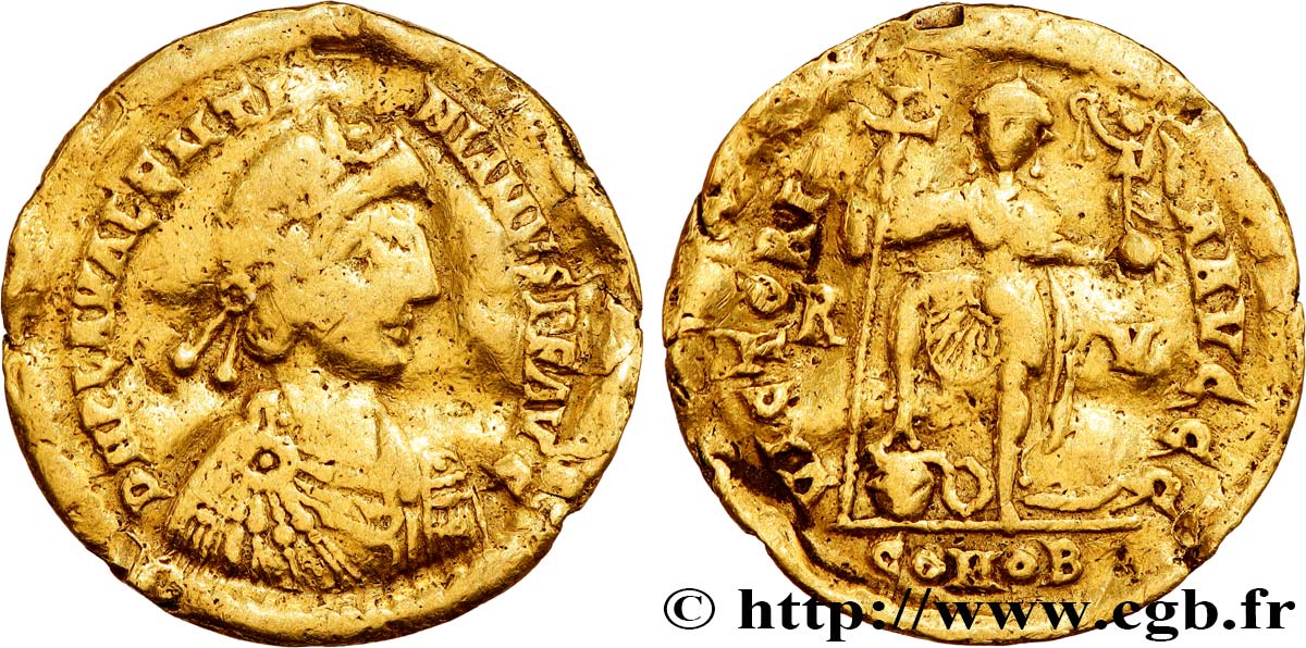 VALENTINIEN III Solidus TB+