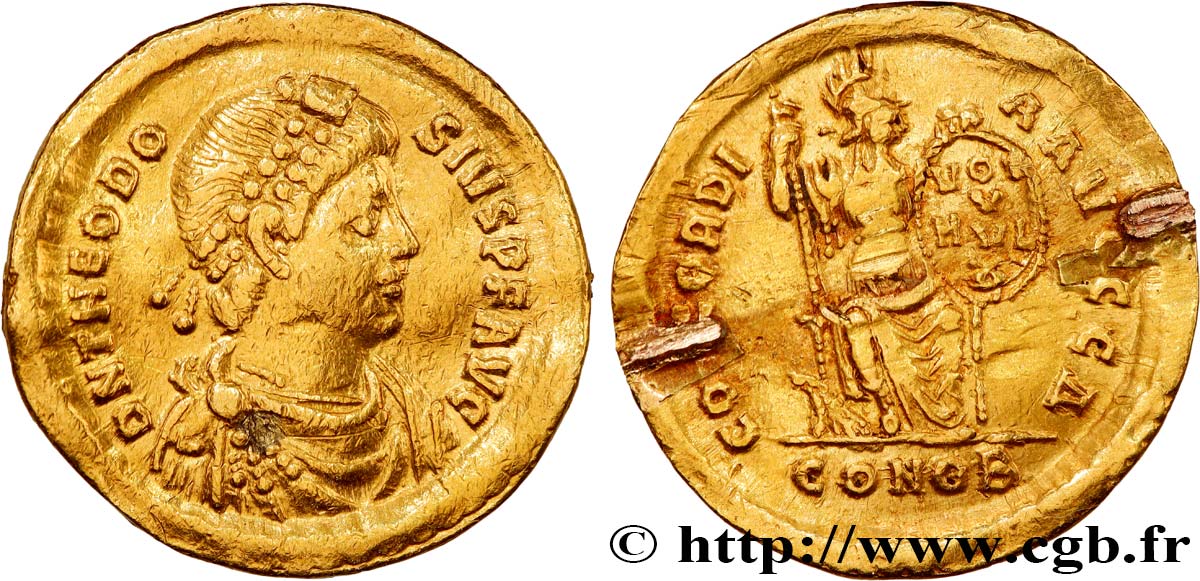 THÉODOSE Ier Solidus TTB